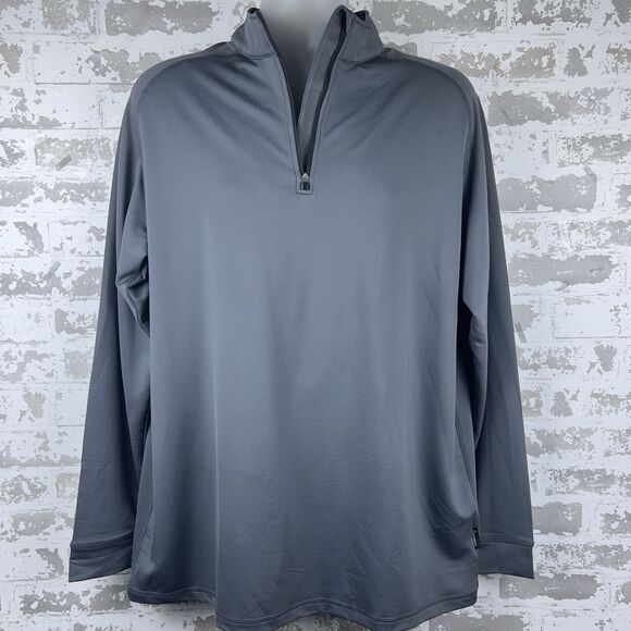 Swannies 1/4 Zip Mens XL Gray Repreve 23 Golf Performance Stretch Pullover Shirt - Picture 1 of 14